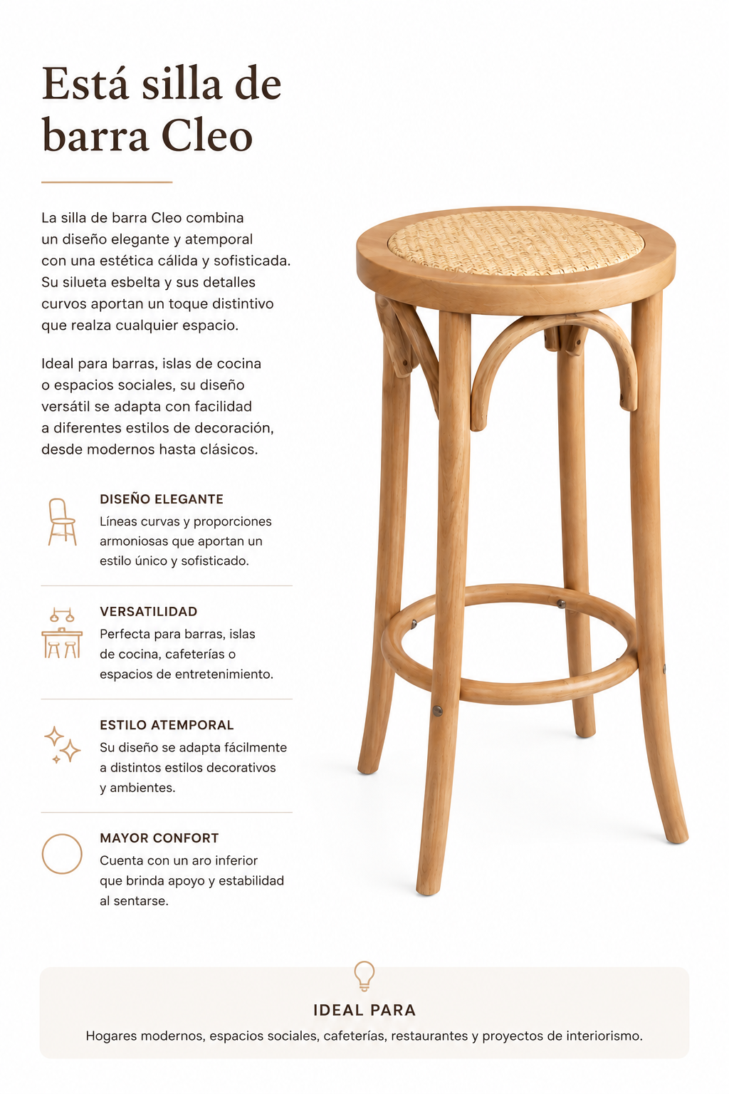Silla de Barra Cleo